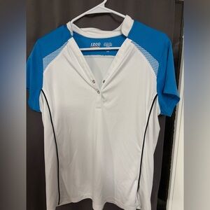 Izod White Polo with Blue Interior